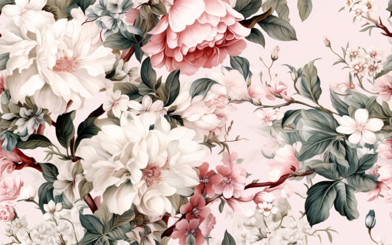 Sfondo di piastrelle con motivo floreale 149