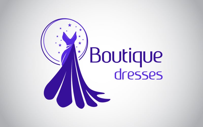 Butik Elbiseler Logo Şablonu