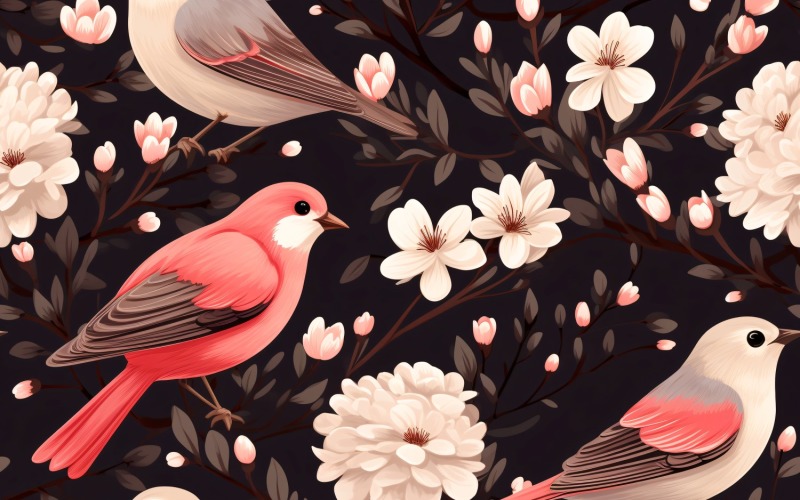 Floral Pattern Tile Background 105.