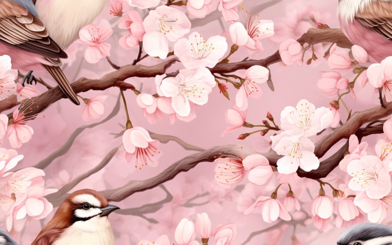 Floral Pattern Tile Background 142.