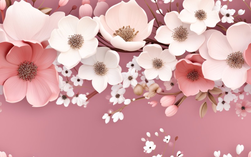 Floral Pattern Tile Background 153