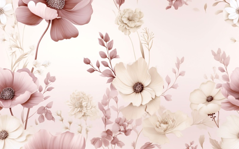 Floral Pattern Tile Background 156