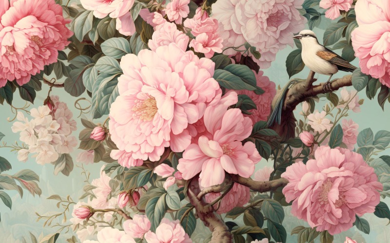 Floral Pattern Tile Background 37