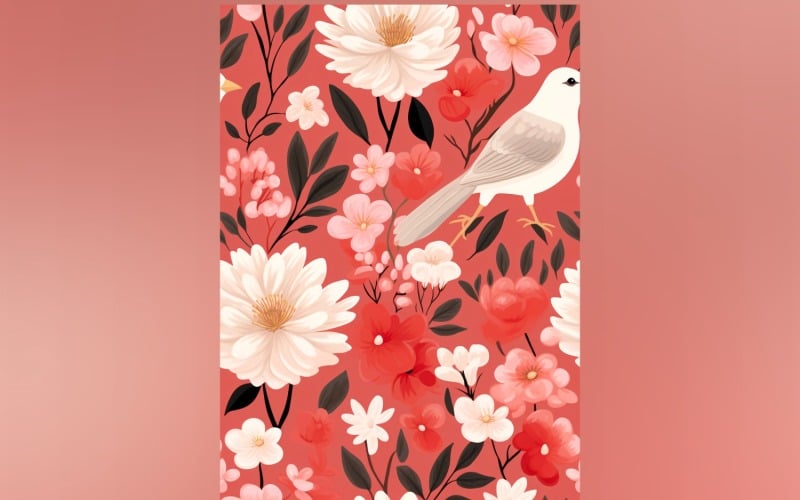 Floral Pattern Tile Background 56.