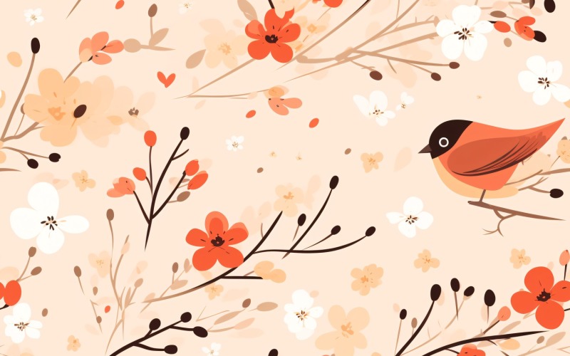 Floral Pattern Tile Background 90