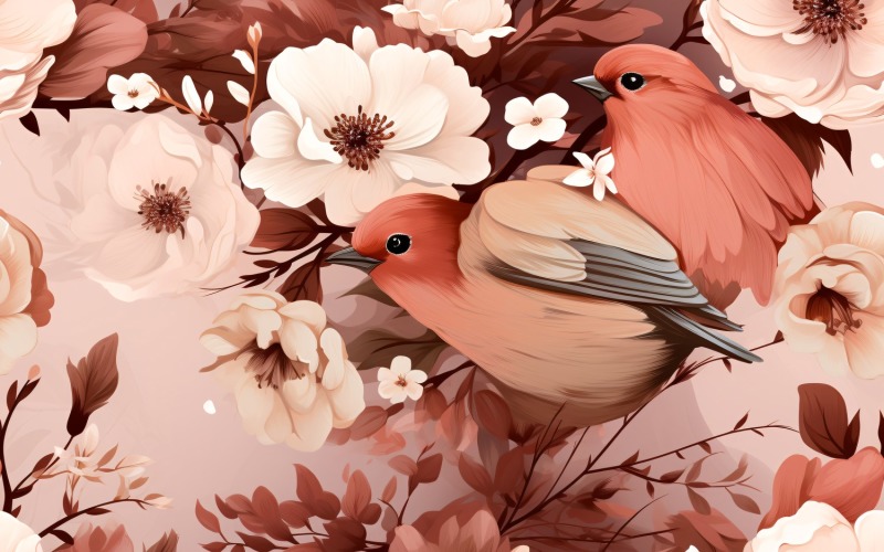 Fondo de mosaico con estampado floral 121