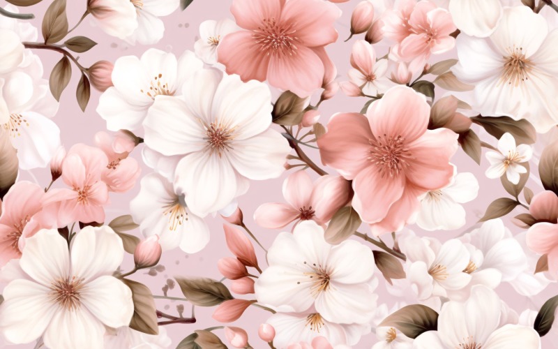 Fondo de mosaico con estampado floral 129