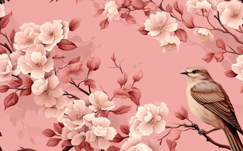 Fondo de mosaico con estampado floral 143