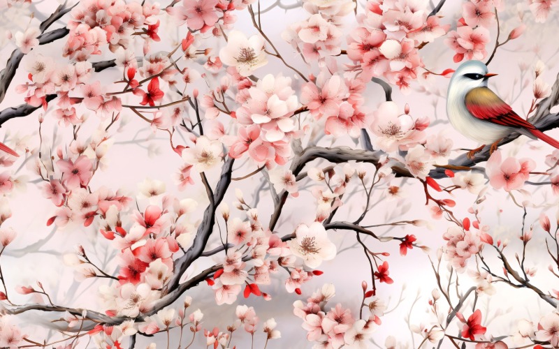 Fondo de mosaico con estampado floral 152