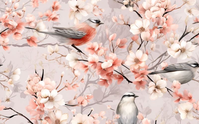 Fundo de azulejo com padrão floral 110