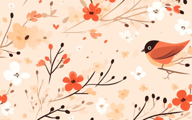 Fundo de azulejo com padrão floral 90