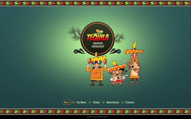 Modèle de site Web de restaurant mexicain