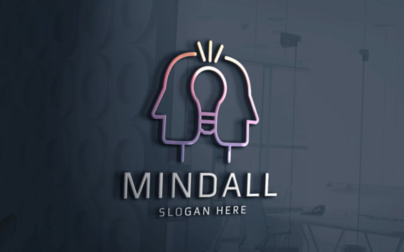 Mind Share Ідея професійний логотип