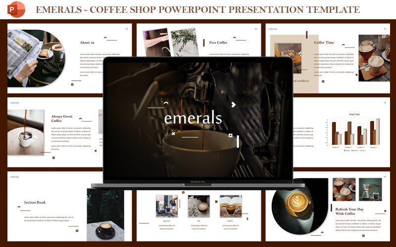 Emerals - kafé presentationsmall