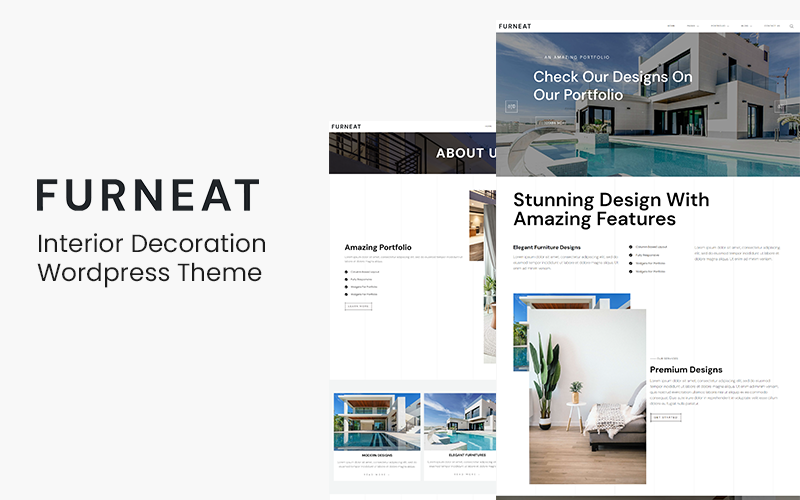 Тема WordPress для оформления интерьера Furneat