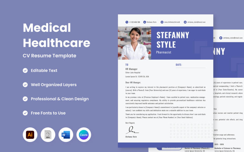 Životopis Resume Medical Healthcare V4