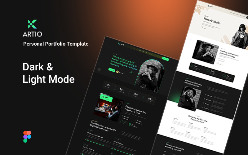 ARTIO - Szablon Figma do portfolio osobistego