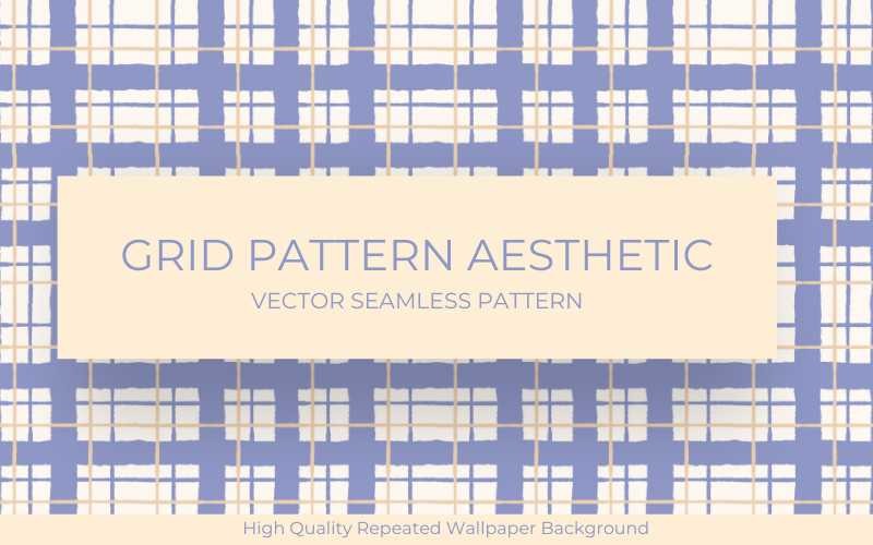 Padrão sem costura de grade estética