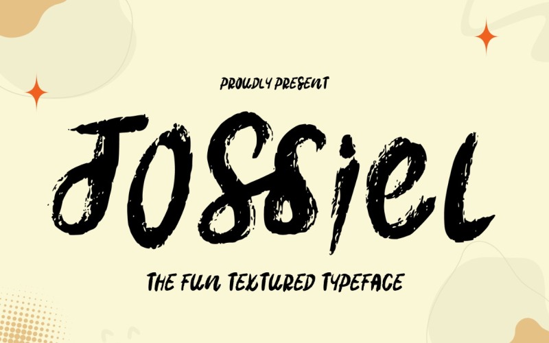 Jossiel - Roligt texturerat teckensnitt