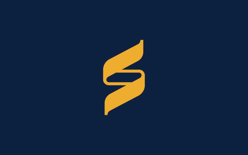 Snygg S-bokstavslogotypdesign
