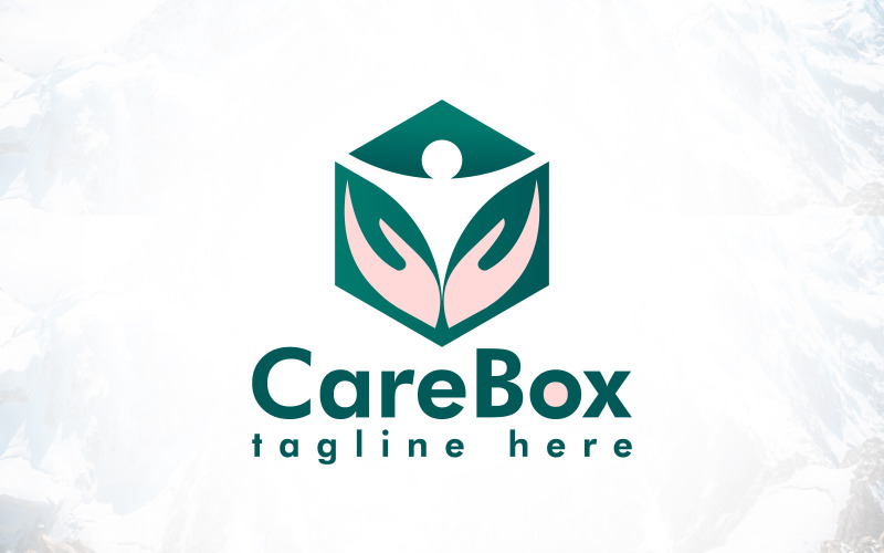 Création de logo de boîte de soins humains