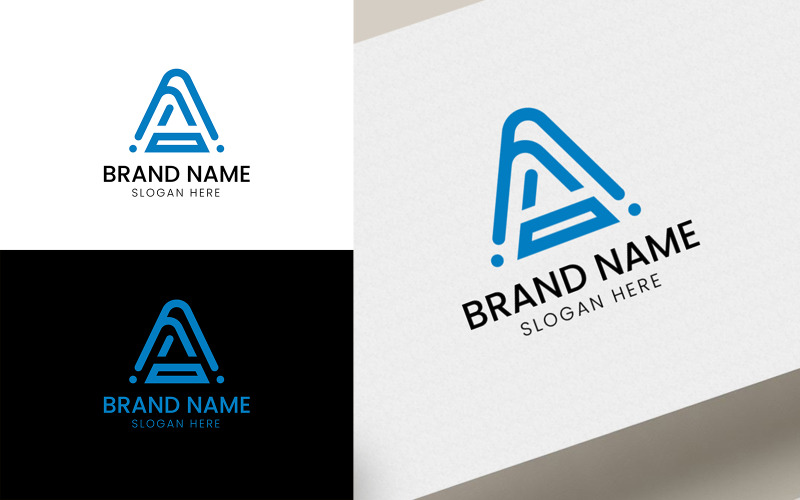 Lettre A logo vectoriel-06-91