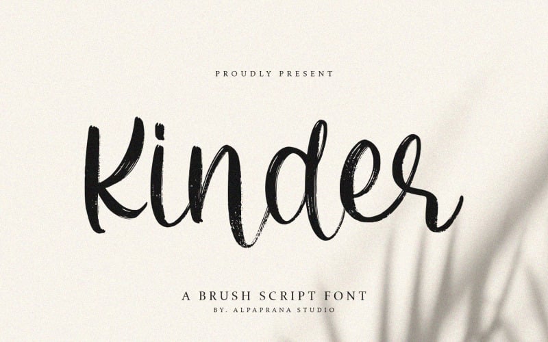 Kinder - Шрифт пензля