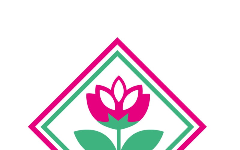 Logo Premium Dairy Clover Flower | Identità del marchio di latte e formaggio biologici