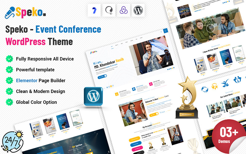 Speko - Tema de WordPress para eventos y conferencias empresariales