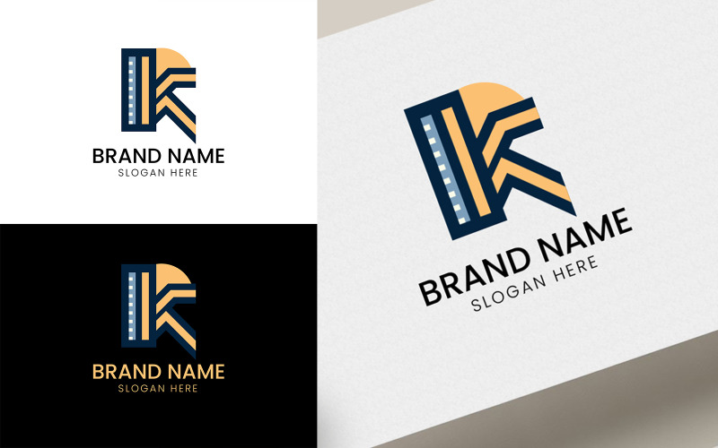 Logotipo de arquitectura letra K-06-98