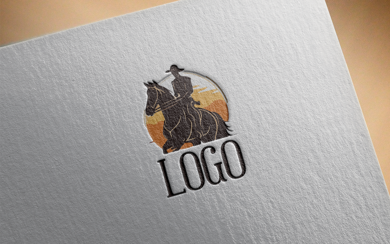 Logotipo elegante do cavalo 2-0436-23