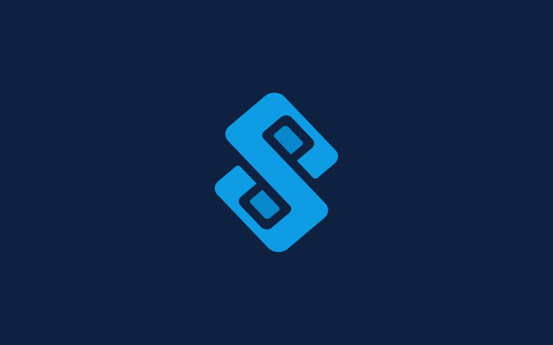 S, SP nebo PP minimální design loga