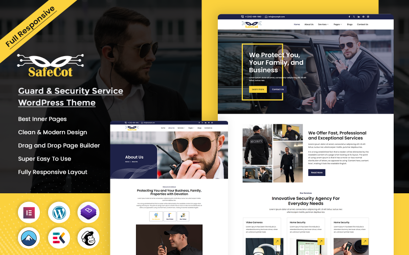 Safecot - 警卫和安全服务 Wordpress 主题