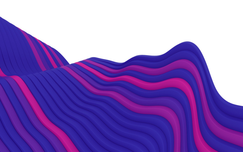 Sfondi astratti a strisce ondulate 3d Vol.4