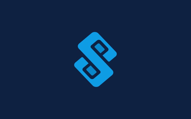 S、SP 或 PP 字母最小标志设计