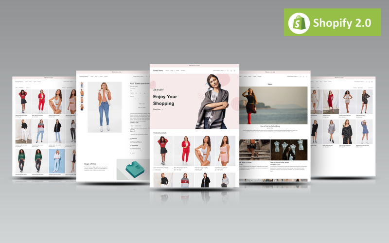 Tishfy2 – тема жіночої моди Shopify 2.0