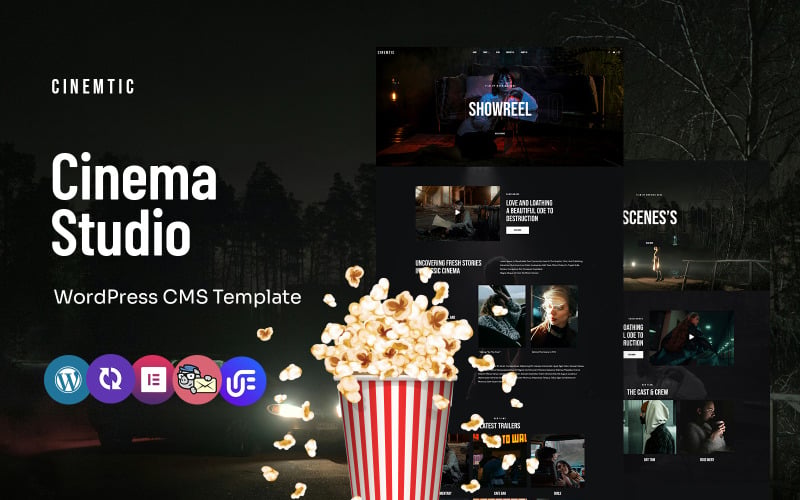 Cinemtic - Tema Elementor WordPress multiuso per cinema e studio cinematografico