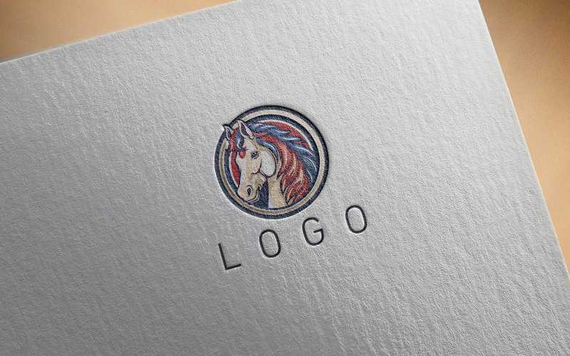 Elegant Horse Logo 19-0453-23