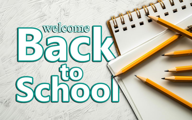 Back to school art_Back to school psd design_Welcome back to school ...