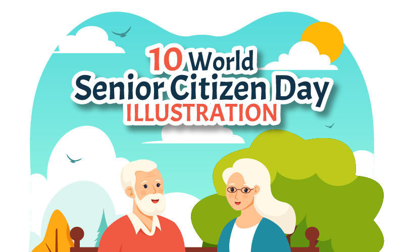 Ilustracja 10 Światowego Dnia Seniora