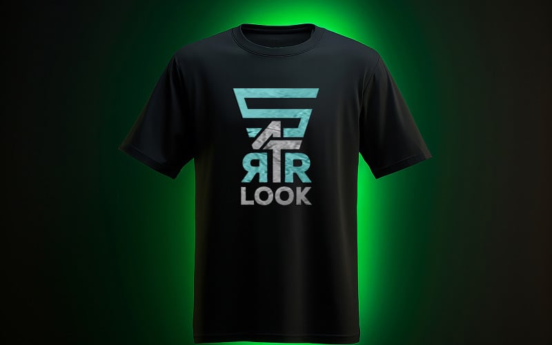 T-shirt mockup_t-shirt logo mockup_black t-shirt logo mockup_logo mockup