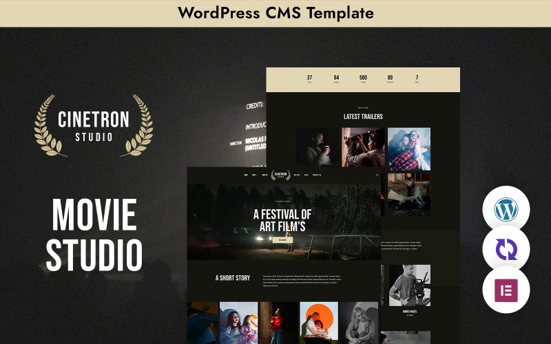 Tema WordPress Cinetron para estúdios de cinema
