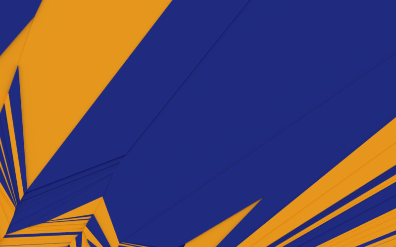 Fondos abstractos de Voronoi azul y naranja