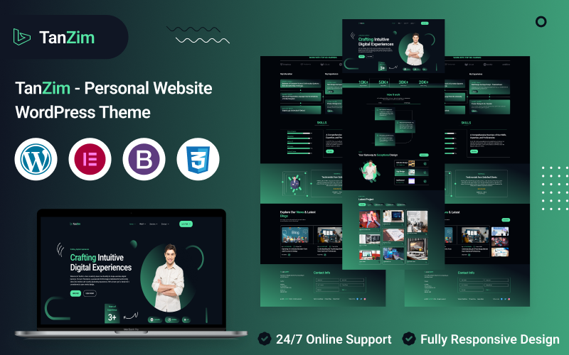 Tanzim – Thème WordPress pour site Web personnel