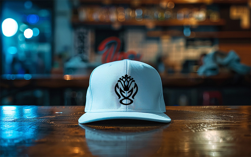 Casquette blanche mockup_cap mockup_cap logo mockup_logo mockup_white casquette logo maquette