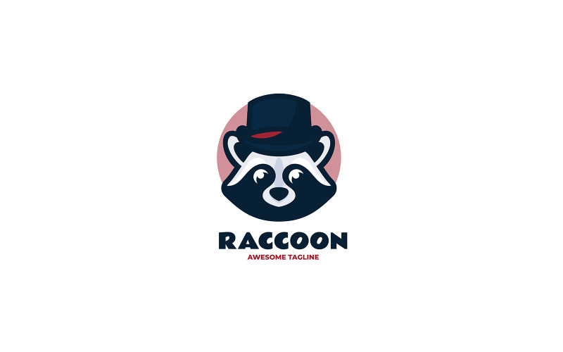 Wasbeerhoed eenvoudig mascottelogo