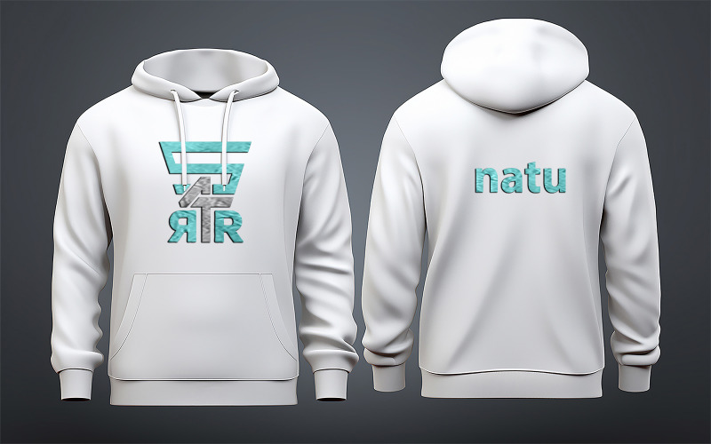 Závěsná bílá mikina s kapucí mockup_white maketa loga s kapucí mockup_hoodie