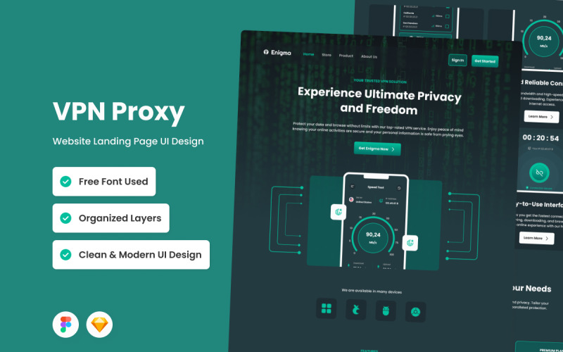 Enigma - VPN-Proxy-Landingpage V2