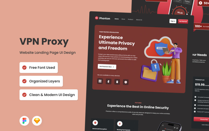 Fantasma - Página inicial do proxy VPN V2
