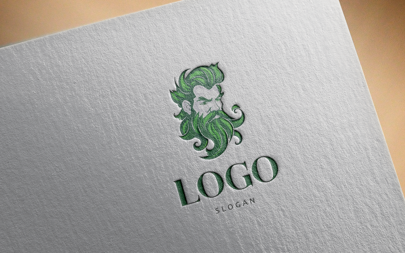 Logotipo elegante e legal do homem-035-23
